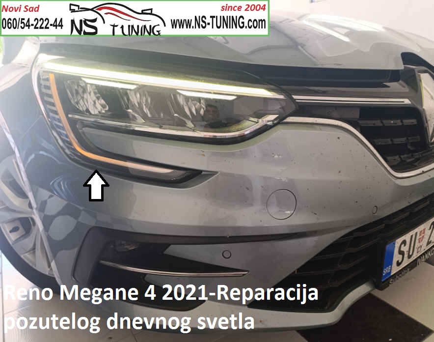servis farova novi sad reno megane 4 2022 2021 zuto dnevno svetlo reparacija ns tuning